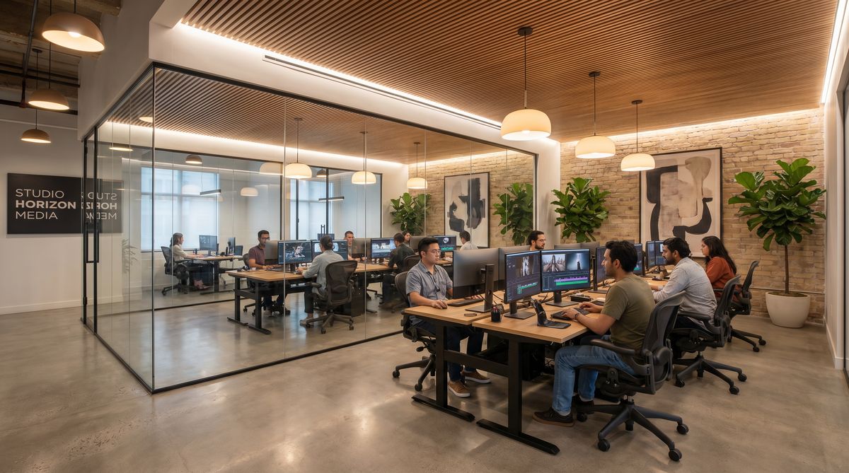 韩漫公司办公环境