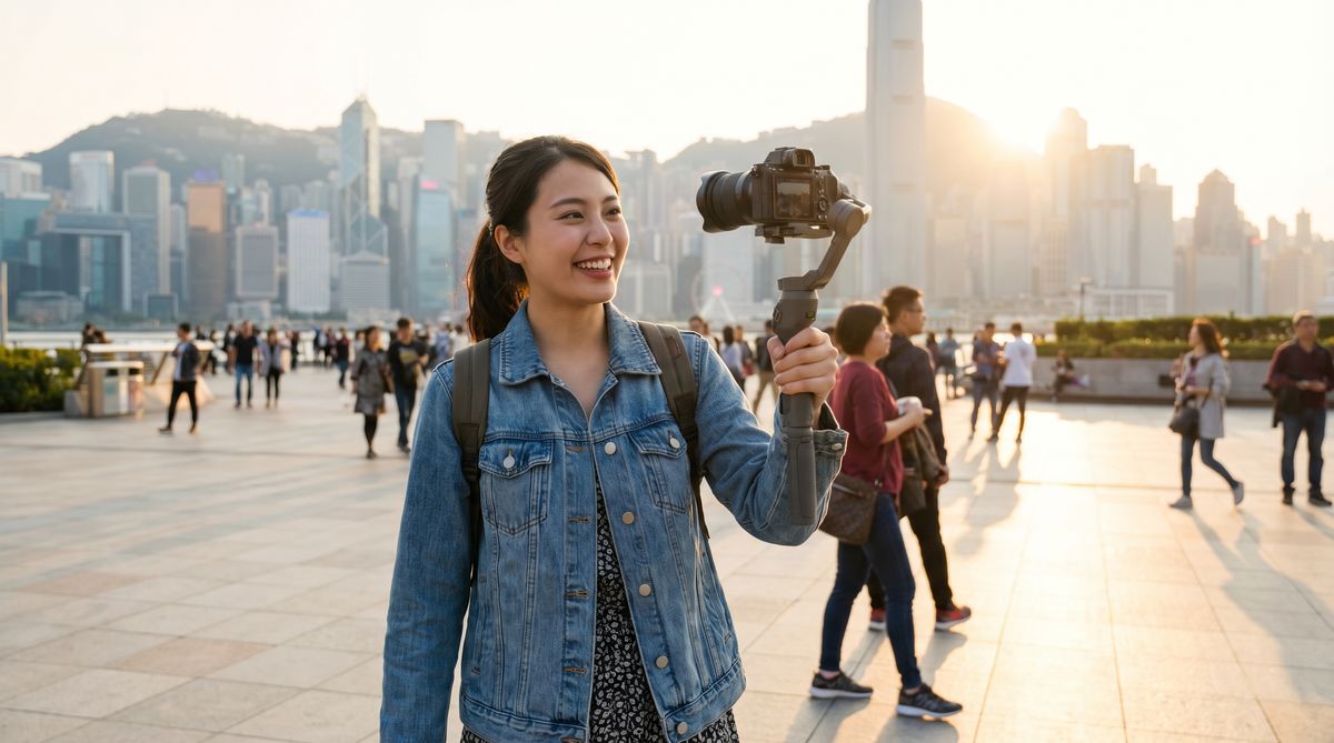 韩漫城市街拍Vlog视频